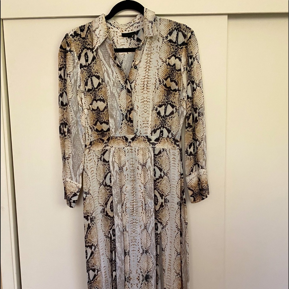 Topshop snake prin dress  size 8